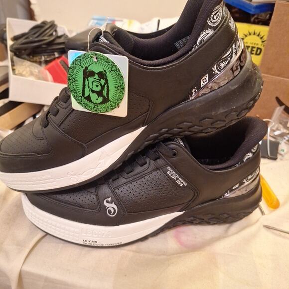 Skechers Slip-ins Snoop Dogg: Doggy Air 🔥 Men’s 9.5. Black. New With Tag No Box - Picture 4 of 13